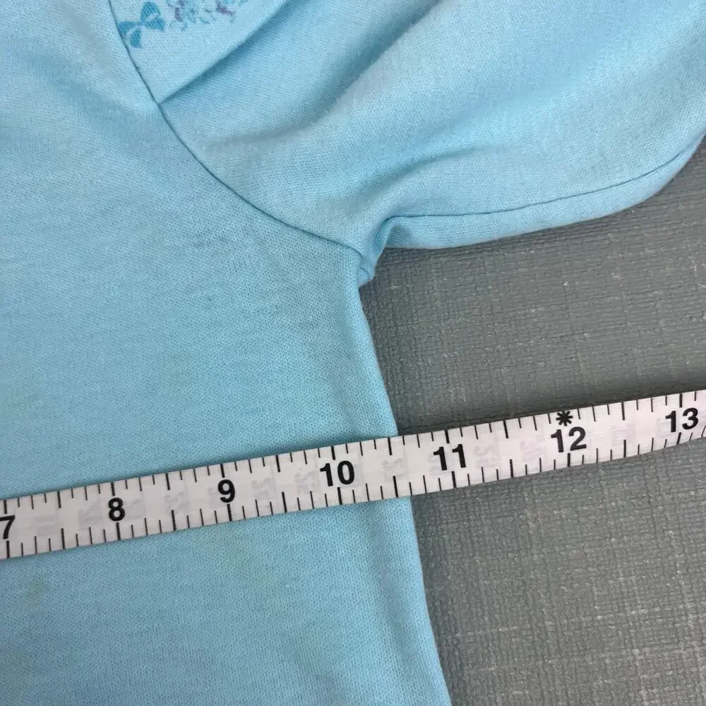 Vintage OshKosh B'gosh Long Sleeve Blue Angel Bow Turtleneck Top 3T USA